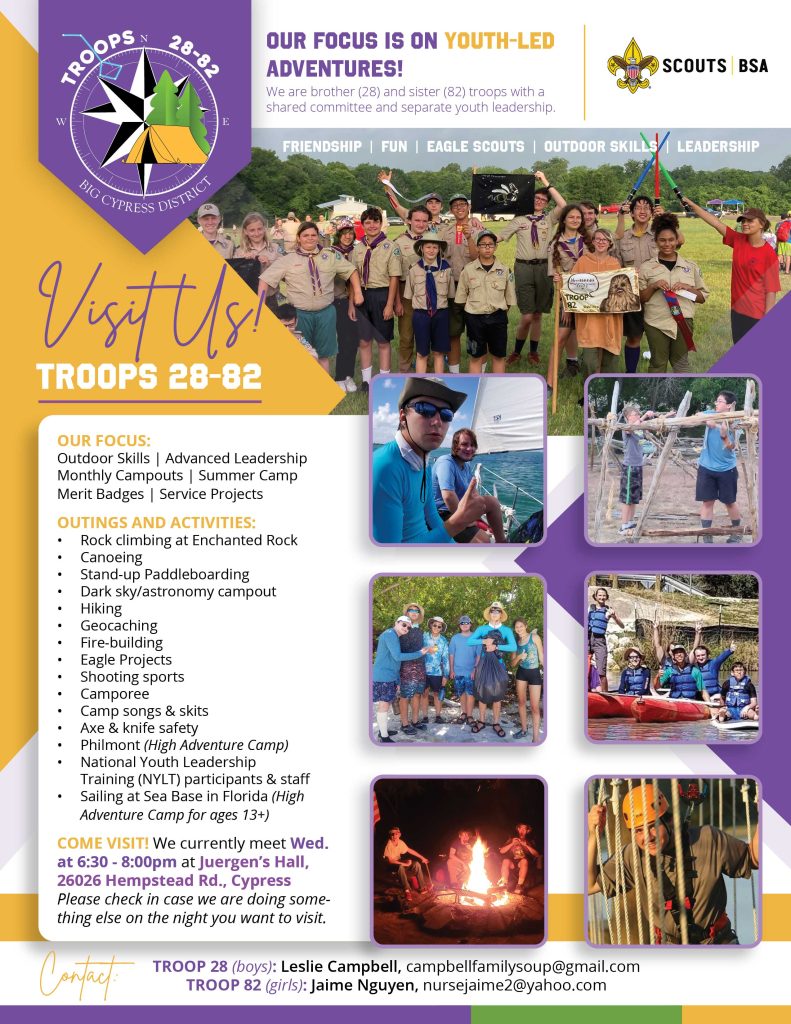 Troops 28-82 Troop-led is our focus!